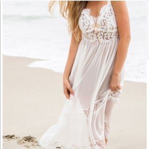 White lace dress